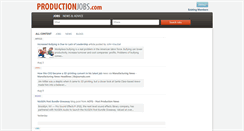 Desktop Screenshot of productionjobs.com